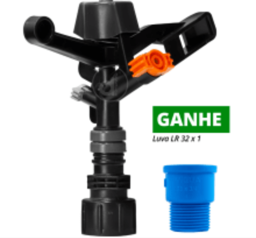 Aspersor de Irrigação Implebras IM35 diâmetro 27 A 36 Metros