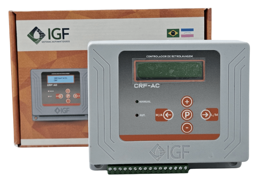 Controlador de Retrolavagem Automático para Filtros CRF-AC 3F com Diferencial de Pressão SLIN – IGF