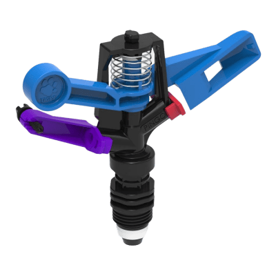 Mini Aspersor Tigre Pingo 360° 3026 Bocal Vermelho 3,0 mm x 2,6 mm Roxo