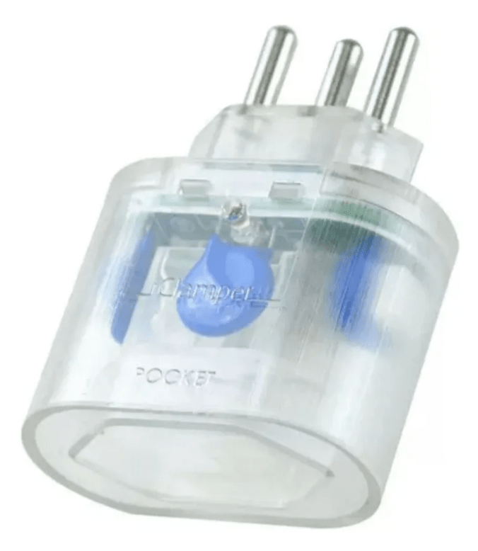 DPS iClamper Pocket 3P Transparente (Protetor Contra Surtos – Telefonia e Energia)