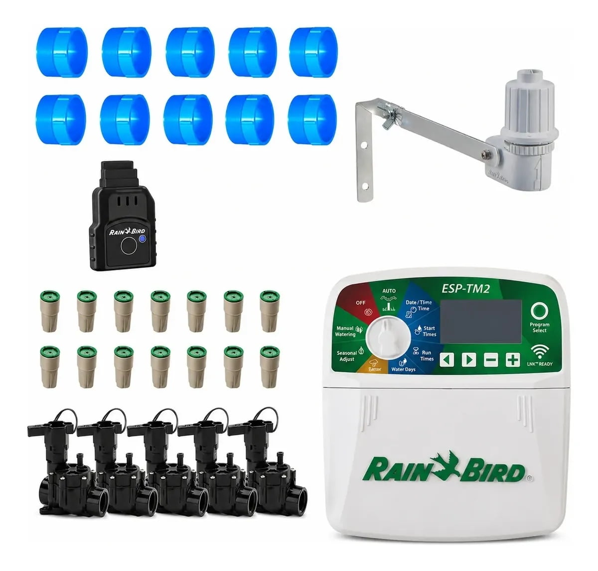 Kit Irrigação Automática Rain Bird Esp-tm2 Wifi 6 Setores Completo