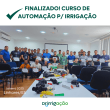 Curso presencial de Automação de sistema de irrigação Agrícola/Paisagismo - Araguari, Minas Gerais dias 27 e 28 março 2025 