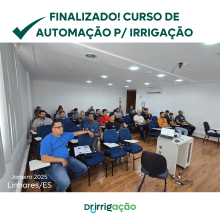 Curso presencial de Automação de sistema de irrigação Agrícola/Paisagismo - Araguari, Minas Gerais dias 27 e 28 março 2025 