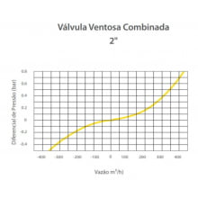 Válvula Ventosa Combinada 2  Bsp Fêmea 10atm - Rivulis Sbc