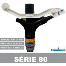 Aspersor 8025 Mini-Canhão Plástico Senninger Raio de 20 à 29 metros de distância