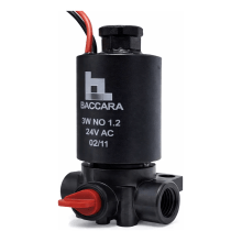 Solenoide 3 Vias 24VAC com Base N.O – 10 Bar 1/8 Pol. – BACCARA Solenoide 3 Vias 24VAC com Base N.O – 10 Bar 1/8 Pol. – BACCARA