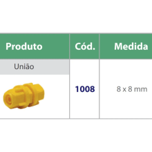 União Micro tubo 8 mm - Irrigação - Gotejamento - Automação