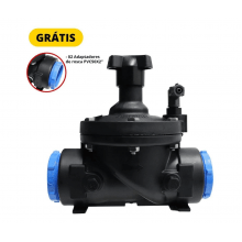 Válvula Hidráulica Básica Para Automação Irrigação Plástica Bermad + GRÁTIS- 02 Adaptador