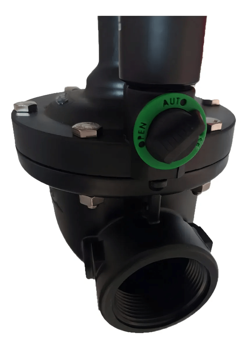 Válvula Plástica Elétrica S-210 1 1/2" com Fecho – BERMAD