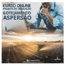 CURSO ONLINE - COMO FAZER PROJETOS DE IRRIGAÇÃO LOCALIZADA E ASPERSÃO