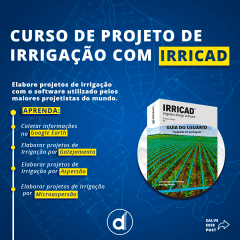 Curso Online de Projeto de Irrigação com IRRICAD e Manual traduzido em PDF