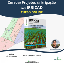 Curso Online de Projeto de Irrigação com IRRICAD e Manual traduzido em PDF
