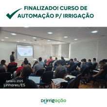 Curso presencial de Automação de sistema de irrigação Agrícola/Paisagismo