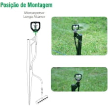 Microaspersor MF2 112 LPH Bocal Laranja - Amanco