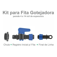 Kit Registro Inicial 16mm Com anel Fita Gotejadora