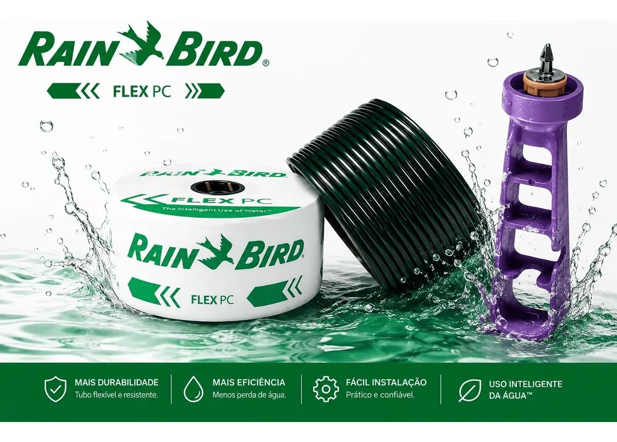 Tubo Gotejador Rain Bird 600m + Chave Xeriman Grátis - Rain Bird