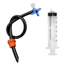 Kit para extrator de solução de solo (rolha-microtubo 1m-registro 03 vias-seringa)