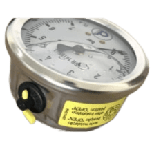 Manometro Vertical Rosca 1/4 Npt COM Glicerina 0 a 4 BAR, 0 a 7 BAR, 0 a 10 BAR, 0 a 16 BAR, 0 a 25 BAR