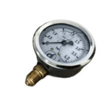 Manometro Vertical Rosca 1/4 Npt COM Glicerina 0 a 4 BAR, 0 a 7 BAR, 0 a 10 BAR, 0 a 16 BAR, 0 a 25 BAR