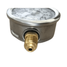 Manometro Vertical Rosca 1/4 Npt COM Glicerina 0 a 4 BAR, 0 a 7 BAR, 0 a 10 BAR, 0 a 16 BAR, 0 a 25 BAR