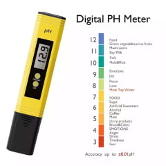 Medidor De Ph Com Display Digital Aquários Água Doce Salgada