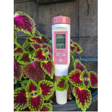 Medidor multiparâmetro ec e ph 4 em 1 com bluetooth