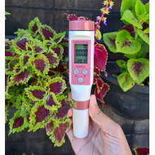 Medidor multiparâmetro ec e ph 4 em 1 com bluetooth