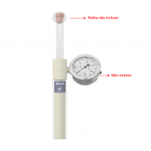 Tubo Acrílico para Tensiômetros 15mm Ext X 1mm ESP X 10 CM - Doutor Irrigação