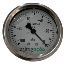 MANÔMETRO/VACUÔMETRO -100kpa G1/4B MONTAGEM TRASEIRA PARA TENSIÔMETRO