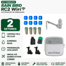 Kit Automação Irrigação 2 Setores Controlador Rc2 Wifi Kit Automação Irrigação 2 Setores Controlador Rc2 Wifi