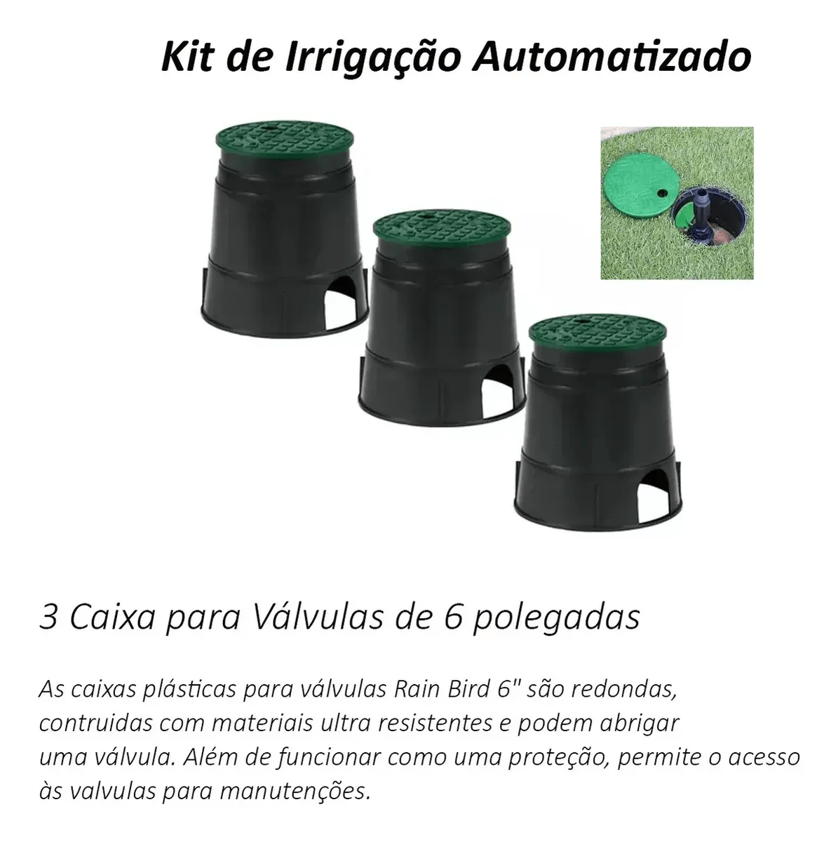 Kit De Irrigação C/automação Aspersão Jardim Rain Bird Rc2