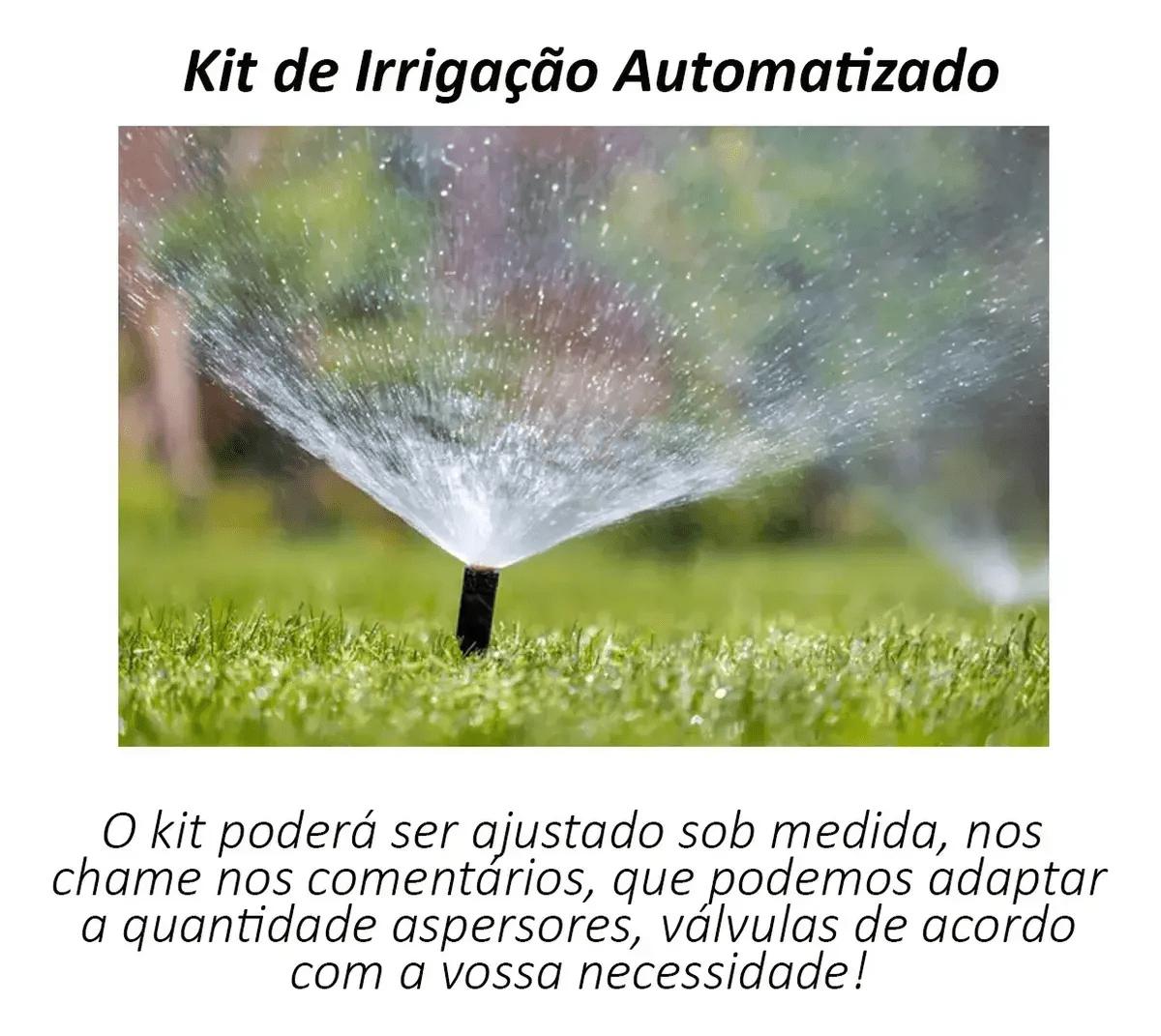 Kit De Irrigação C/automação Aspersão Jardim Rain Bird Rc2