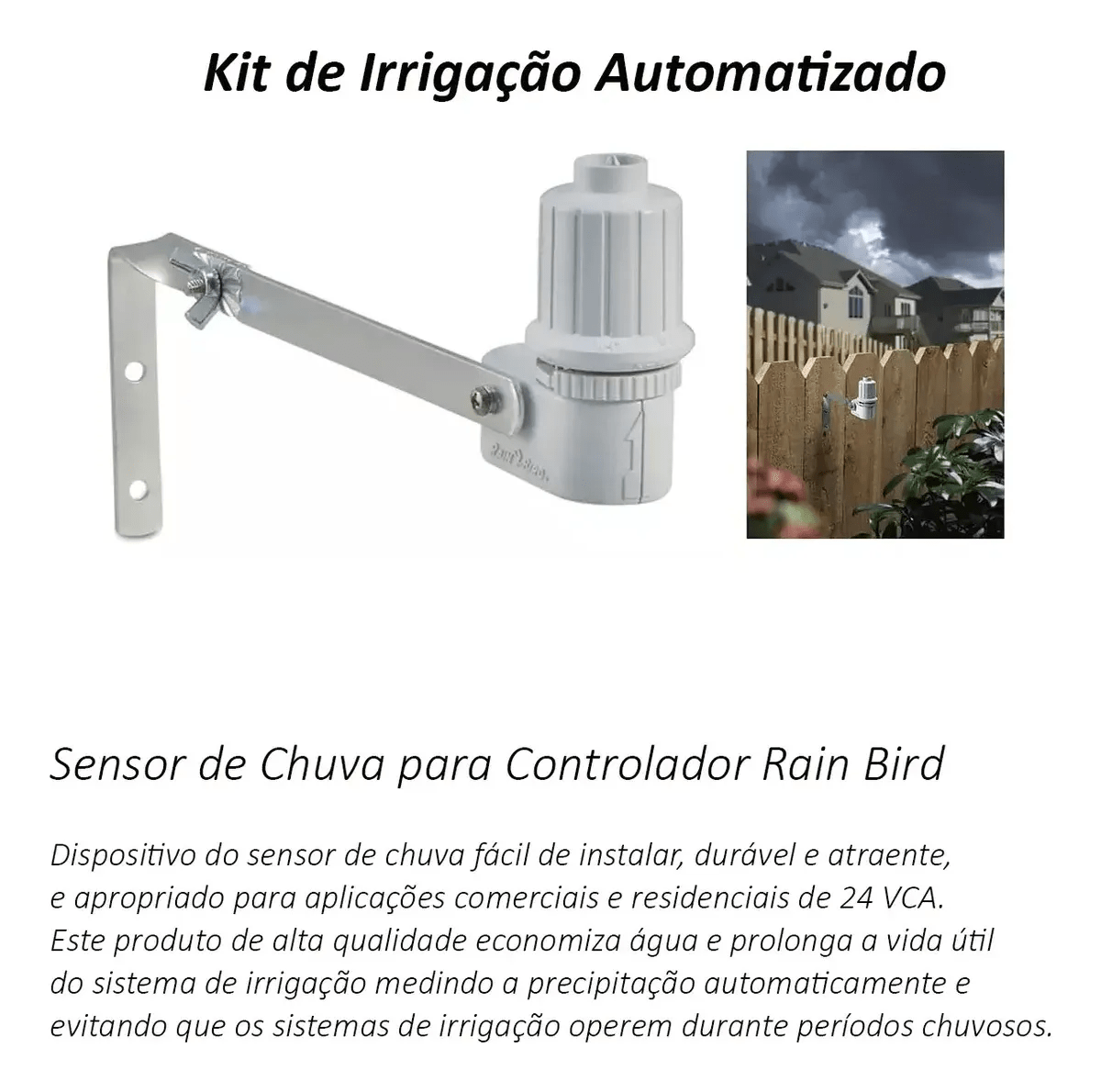 Kit De Irrigação C/automação Aspersão Jardim Rain Bird Rc2