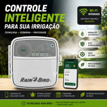Kit Rain Bird Rc2 Wifi Automação Irrigação 6 Setores+brinde