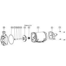 Motobomba fgn-1 Mm 1,0cv 145mm-al-110-127/220-254v-2p-r-60hz-ip21-irn-gcb-vd std  - Bivolt