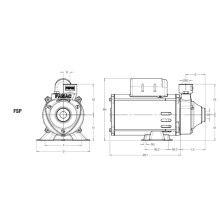 Motobomba fsp80-1 m1,5cv-76X10mm-br-127/220v-2p-r-60hz-ip21-irn-gcb-vd std - Bifásica 127/220V