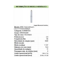 Motobomba Submersa FAMEC FSUB-CB-4SPm4/11