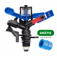Aspersor Pingo Impacto Tigre com Bocal De Plástico Setorial E Círculo Cheio Raio de até 11 metros