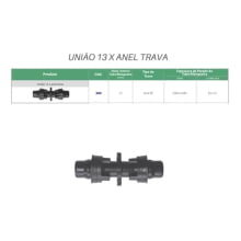 União 13 mm com Anel 4 Pontas - Implebras - 2500 Unidades