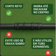 União 13 mm com Anel 4 Pontas - Implebras