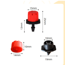 Kit 100 Micro Gotejadores Reguláveis para Irrigação | Jardim, Horta, Vasos e Plantas | Economia de Água, Ajustável, Instalação Fácil