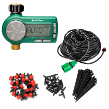 Kit Irrigação para vaso e jardim com programador temporizador automático - Rain Bird Kit Irrigação para vaso e jardim com programador temporizador automático - Rain Bird