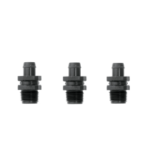 Conector inicial p/ tubo pebd 12mm di 10.8mm ranh. negro  12x1/2 - Rain Bird