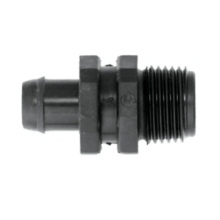 Conector inicial p/ tubo pebd 12mm di 10.8mm ranh. negro  12x1/2 - Rain Bird