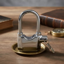 Cadeado de Segurança em Aço Reforçado – Proteção Ideal para Casa e Moto