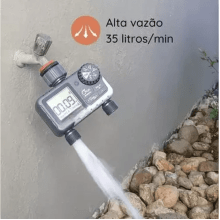 Temporizador Irrigação Programável Automático 2 Saída Jardim