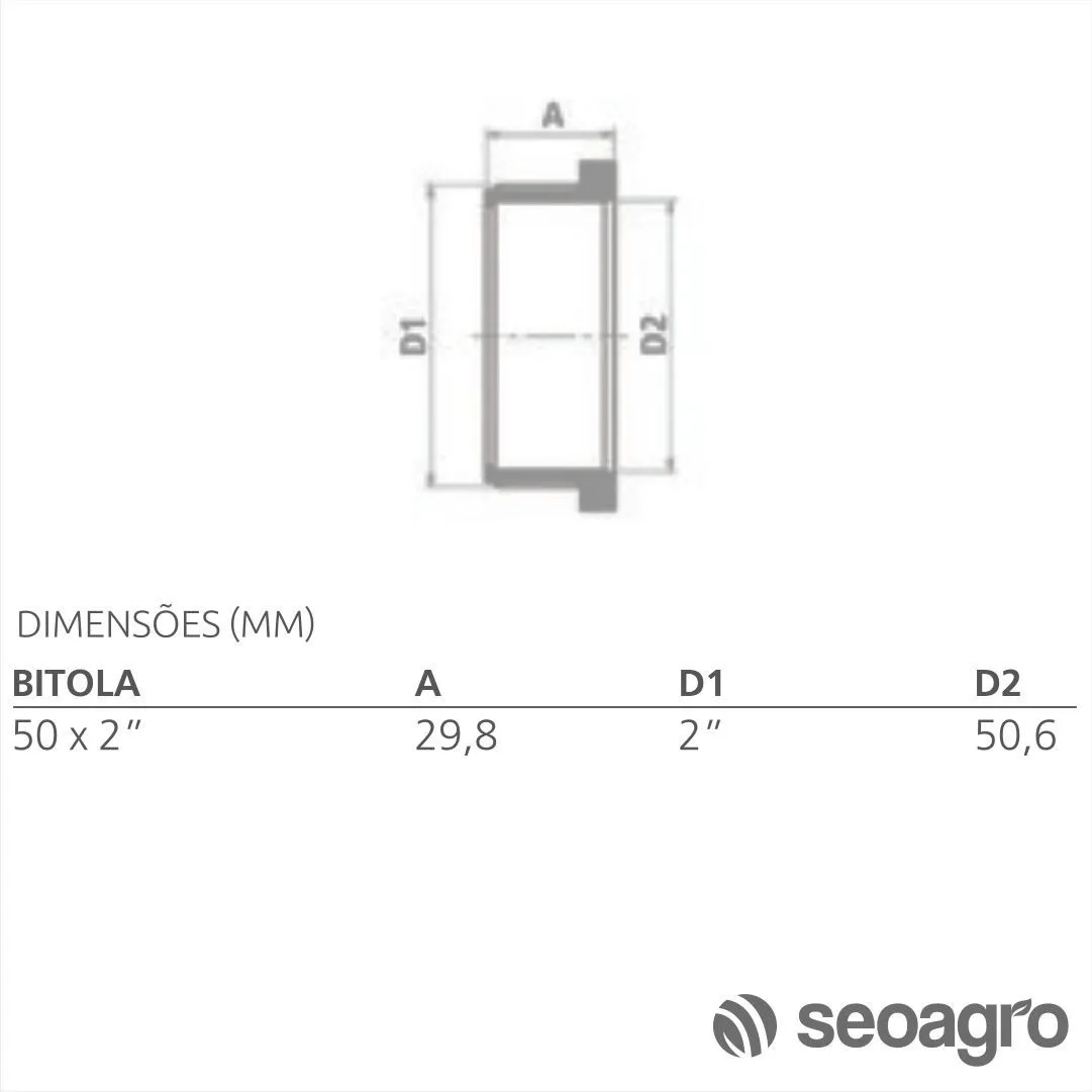 Adaptador BS X RM Irriga-LF 50 2” – Tigre