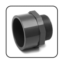 Adaptador Macho pvc -u Bucha /luva PVC -U d75x90x3 Pol- Aquaplastic