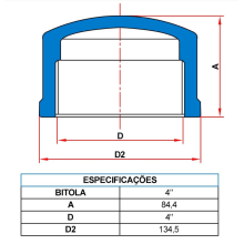 Cap Roscável 4” – Tigre