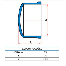 Cap Soldável Irriga-LF 75 mm – Tigre